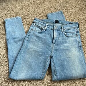 Citizens of humanity jeans size 26, rocket crop high rise skinny